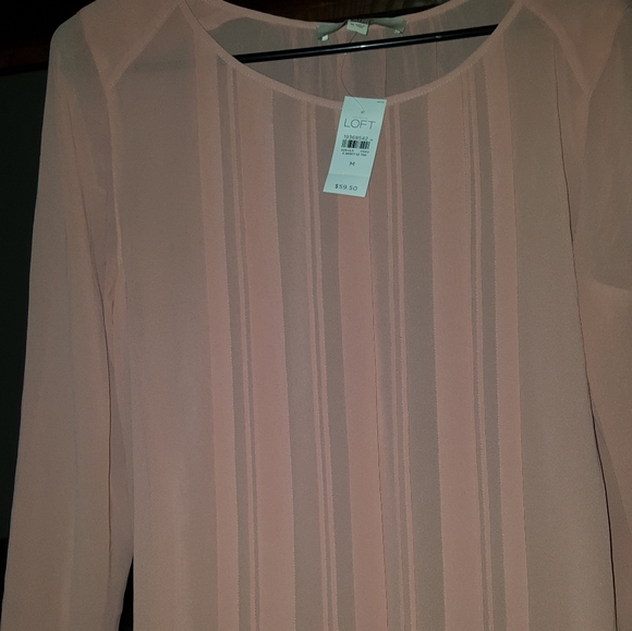LOFT Tops - 😍 Ann Taylor Loft Blouse sheer, Size Medium NWT